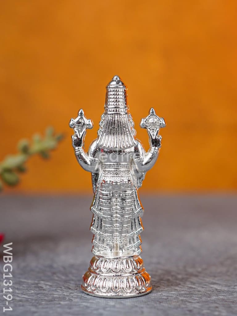 Tirupathi Balaji Idol - Wbg1319 White Metal Figurine