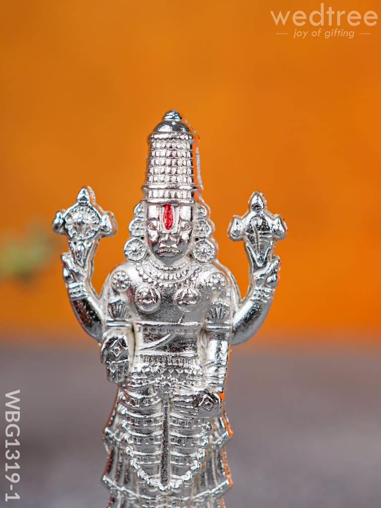 Tirupathi Balaji Idol - Wbg1319 White Metal Figurine