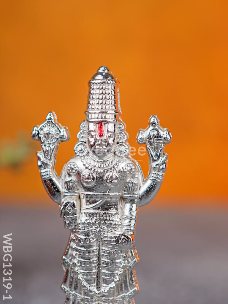 Tirupathi Balaji Idol - Wbg1319 White Metal Figurine