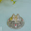 Tirupati Balaji Charan Paduka - Gold Wbg1353-1 Antique Silver Murti Rg