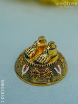 Tirupati Balaji Charan Paduka - Gold Wbg1353-1 Murti Rg