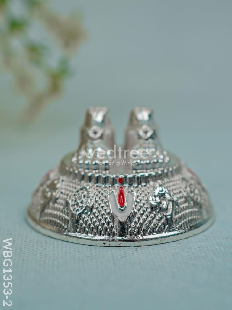 Tirupati Balaji Charan Paduka - Gold Wbg1353-1 Silver Murti Rg