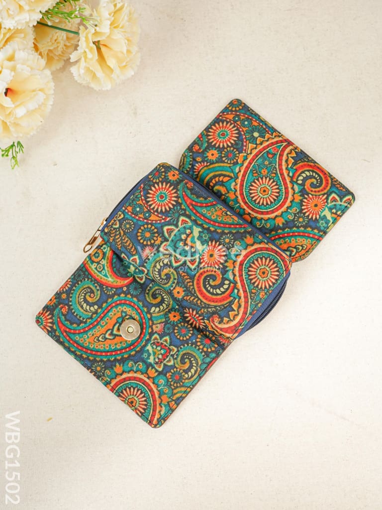 Tussar Silk Hand Purse - Wbg1502 Clutches & Purses