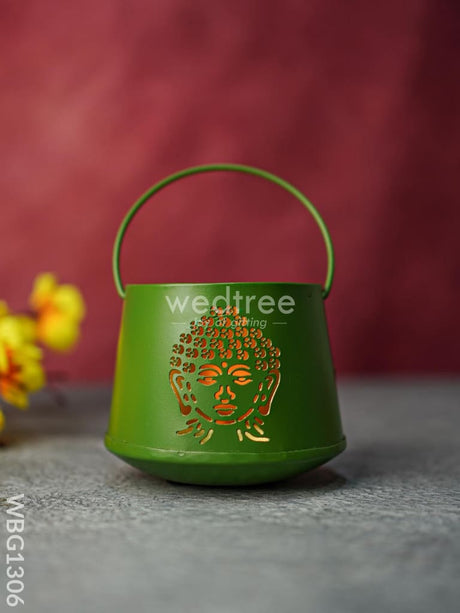 Votive With Buddha Design - Wbg1306 Diyas & Candle Holders