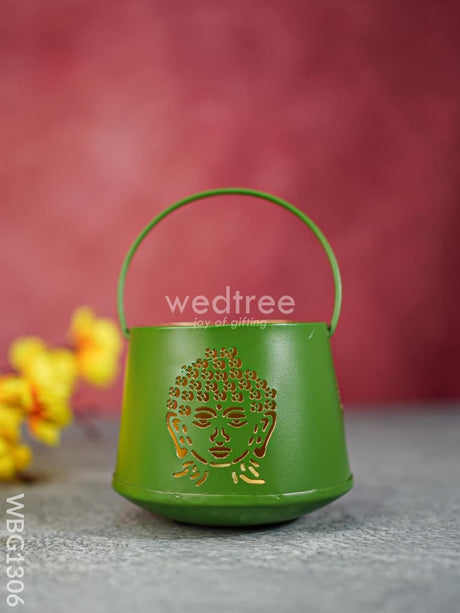 Votive With Buddha Design - Wbg1306 Diyas & Candle Holders