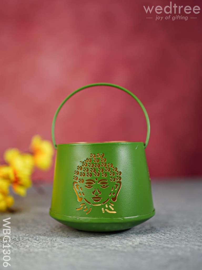 Votive With Buddha Design - Wbg1306 Diyas & Candle Holders