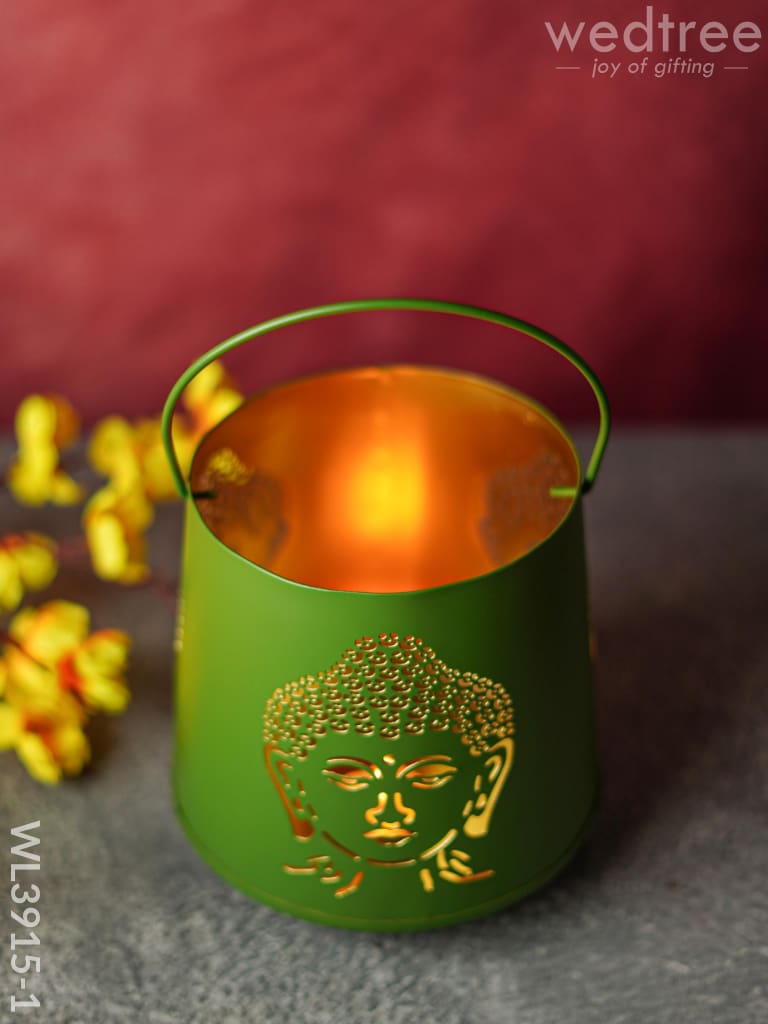 Votive With Buddha Design - Wl3915 Candles & Votives