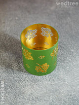 Votive With Leaf Design - Wbg1304 Diyas & Candle Holders