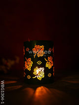 Votive With Leaf Design - Wbg1304 Diyas & Candle Holders