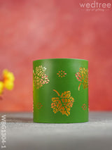 Votive With Leaf Design - Wbg1304 Diyas & Candle Holders