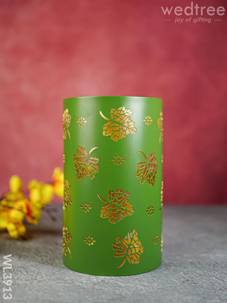 Votive With Leaf Design - Wl3913 Candles & Votives