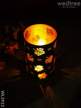 Votive With Leaf Design - Wl3913 Candles & Votives