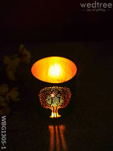 Votive With Tree Design - Wbg1305 Diyas & Candle Holders