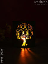 Votive With Tree Design - Wbg1305 Diyas & Candle Holders