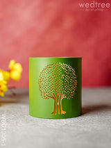 Votive With Tree Design - Wbg1305 Small Diyas & Candle Holders