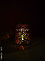 Votive With Tree Engraving - Wbg1303 Diyas & Candle Holders