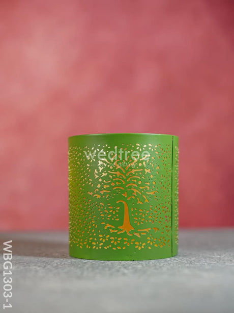 Votive With Tree Engraving - Wbg1303 Diyas & Candle Holders