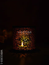 Votive With Tree Engraving - Wbg1303 Diyas & Candle Holders