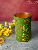 Votive With Tree Engraving - Wl3912 Candles & Votives