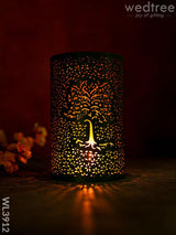 Votive With Tree Engraving - Wl3912 Candles & Votives