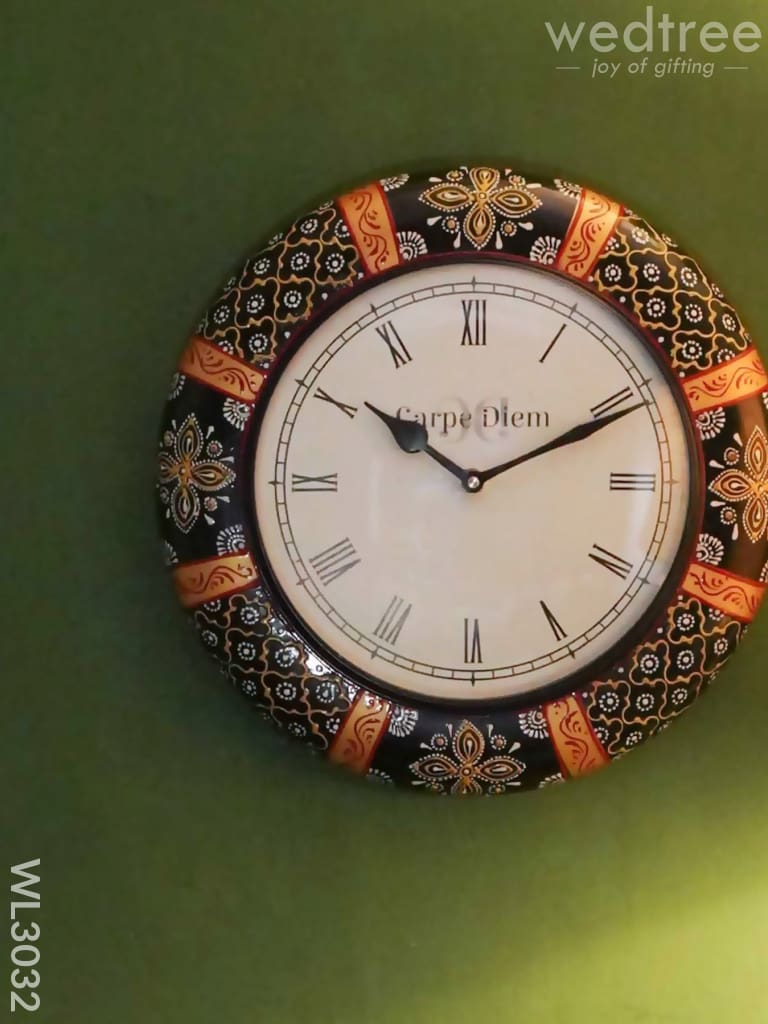 Wall Clock - Hand Painted 12 Inch Wl3032 Clocks