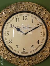 Wall Clock - Wooden Polished Frame (12 Inch) Wl2493 Clocks