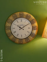 Wall Clocks - Polished Brass And Gold Coloured Design (18 Inch) Wl0173 Brass Clocks