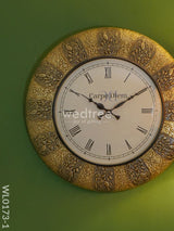 Wall Clocks - Polished Brass And Gold Coloured Design (18 Inch) Wl0173 Clocks