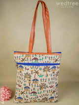 Warli Print Hand Bag - Wl1779 Regular Handbags