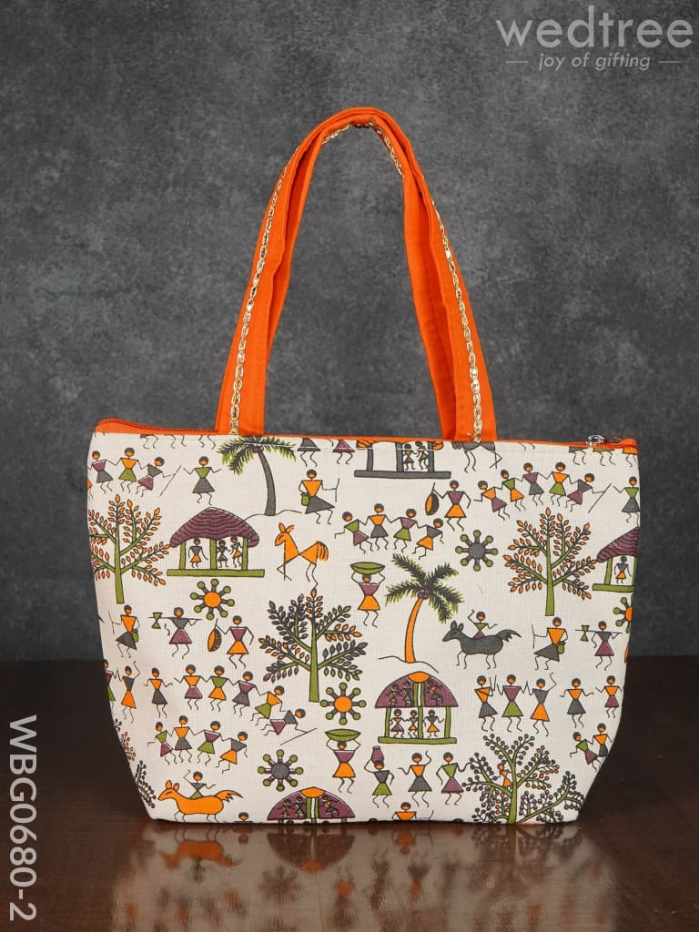 Warli Printed Handbags - Wbg0680 Hand Bags