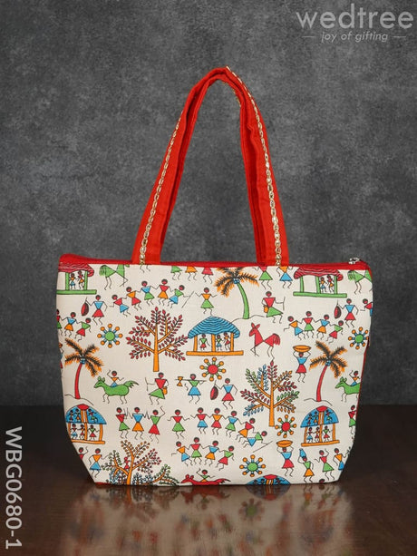 Warli Printed Handbags - Wbg0680 Hand Bags