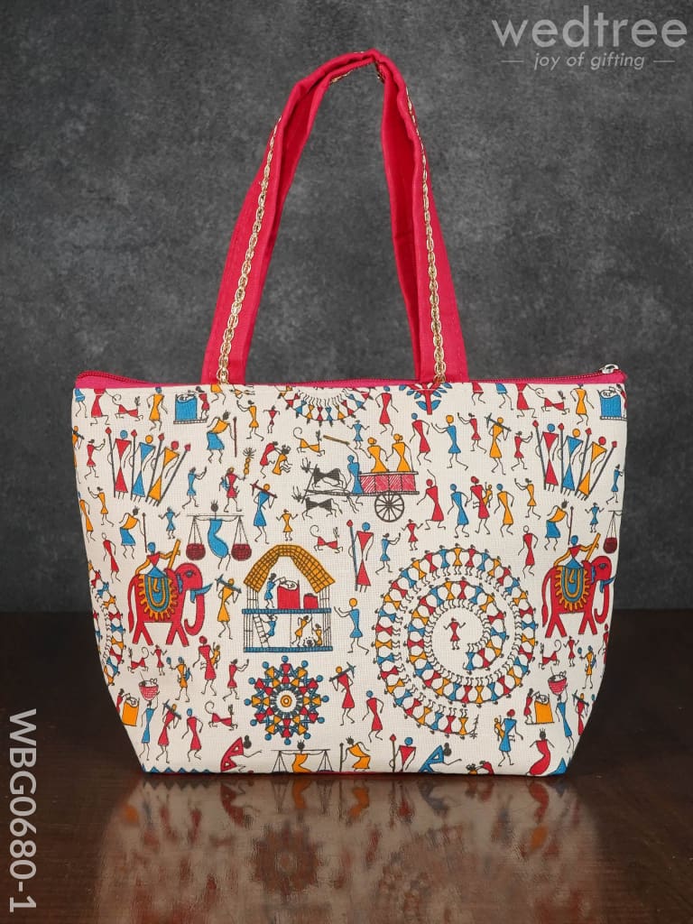 Warli Printed Handbags - Wbg0680 Hand Bags