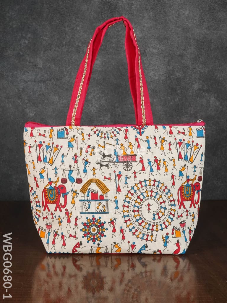 Warli Printed Handbags - Wbg0680 Hand Bags