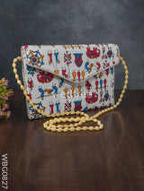 Warli Printed Sling Bag -Wbg0827 Clutches & Purses