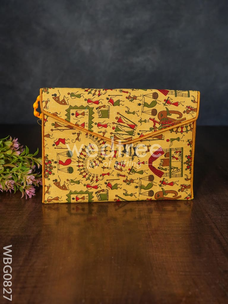 Warli Printed Sling Bag -Wbg0827 Clutches & Purses