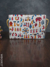 Warli Printed Sling Bag -Wbg0827 Clutches & Purses