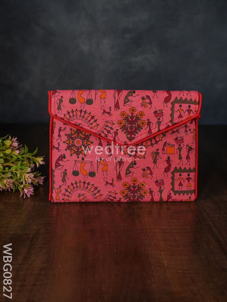 Warli Printed Sling Bag -Wbg0827 Clutches & Purses