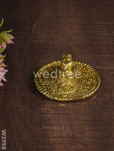 White Metal Agarbathi Stand -Gold Finish - W3998 Pooja Utility