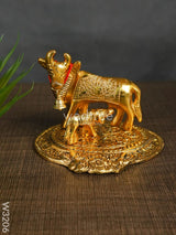 White Metal Cow And Calf - W3206 Divine Figurines