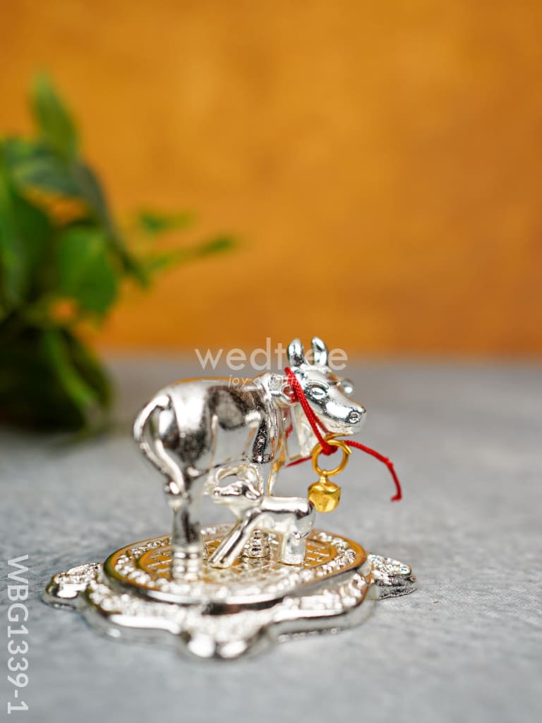 White Metal Cow - Wbg1339 Metal Figurine