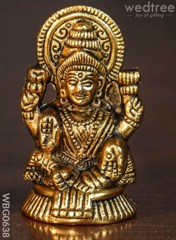 White Metal Lakshmi-Ganesha Idol - Wbg0638 Divine Return Gifts