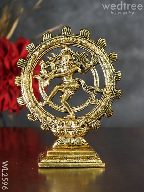 White Metal Lord Natraja - 8 Inch Wl2596