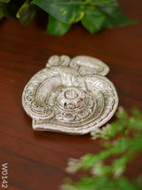 White Metal Om Agarbathi Stand Pooja Utilities