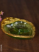 White Metal Peacock Bowl Gold Finish - W4035 Bowls