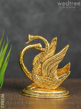 White Metal Swan Tissue Holder Gold Finish - W3862 Dining Essentials