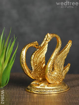 White Metal Swan Tissue Holder Gold Finish - W3862 Dining Essentials