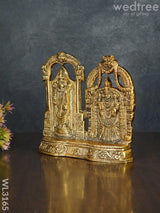 White Metal Tirupati Balaji And Padmavathi Thayar - Wl3165 Divine Figurines