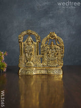 White Metal Tirupati Balaji And Padmavathi Thayar - Wl3165 Divine Figurines