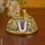 White Metal - Tirupati Balaji Charan Paduka Wbg1400 Gold Murti Rg