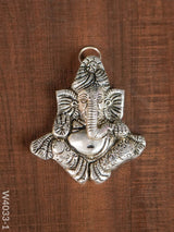 White Metal Turban Ganesha - W4033 Divine Figurines